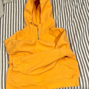 Women’s Lululemon Scuba Orange Half-Zip hoodie Sweatshirt
